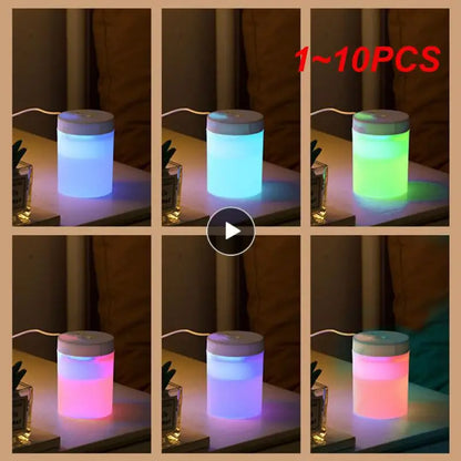 Air Humidifier Mini Portable Sprayer USB Colorful Atmosphere Light