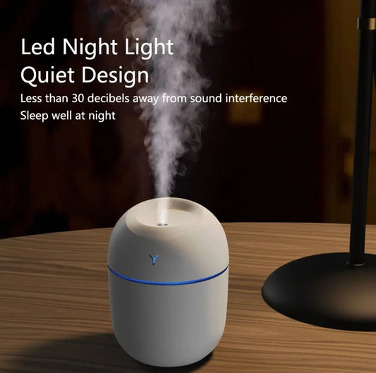 Portable Air Humidifier Essential Oil Diffuser with LED Night Lamp