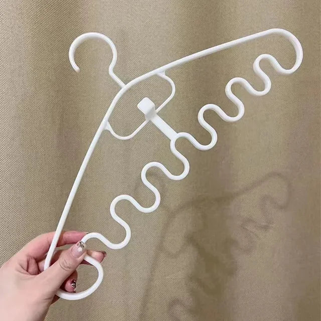 Waves Multi-port Support Hangers for Clothes Drying Rack
Multifunction Plastic Clothes Rack Drying Hanger Storage Hangers