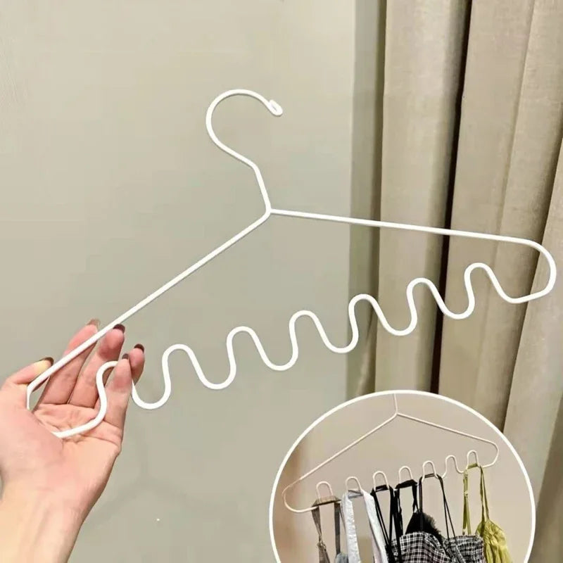 Waves Multi-port Support Hangers for Clothes Drying Rack
Multifunction Plastic Clothes Rack Drying Hanger Storage Hangers