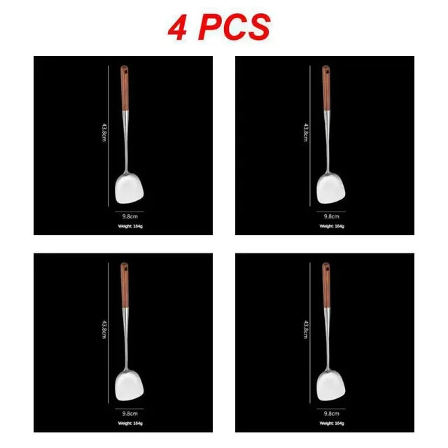 1. Kitchen Wok Spatula
2. Iron Ladle Tool Set
3. Stainless Steel Cooking Spatula
4. Kitchen Cooking Equipment
5. Kitchen Ladle Accessory