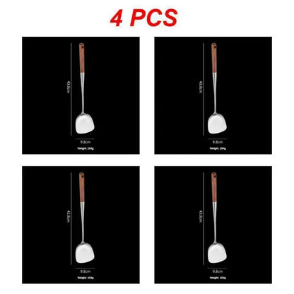 1. Wok Spatula
2. Iron Ladle
3. Stainless Steel Cooking Equipment
4. Kitchen Accessories