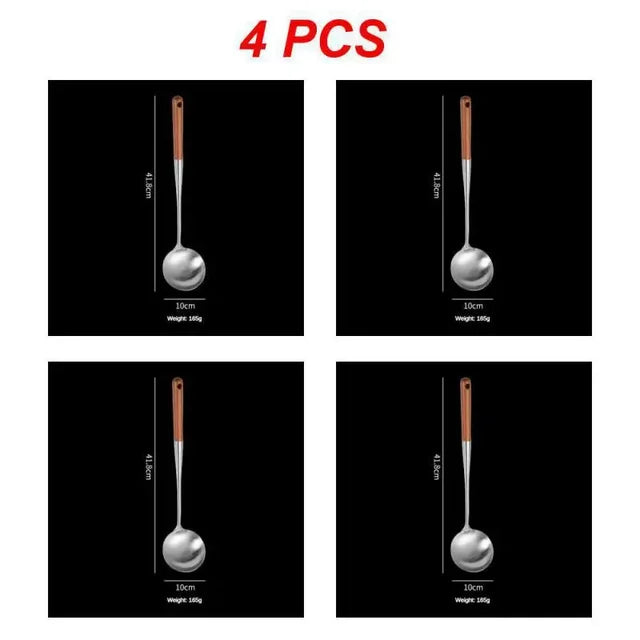 1. Wok Spatula Iron Tool Set
2. Ladle Tool Set
3. Stainless Steel Cooking Equpment
4. Kitchen Accessories