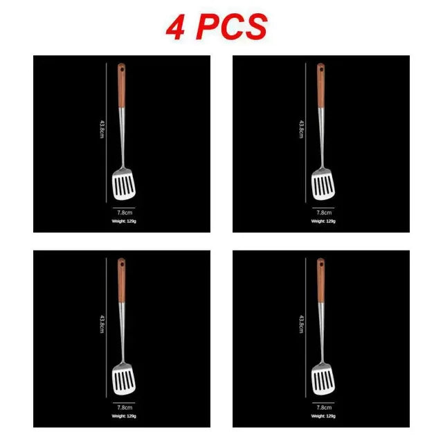 1. Wok Spatula Iron
2. Ladle Tool Set
3. Stainless Steel Cooking Equipment
4. Kitchen Accessories