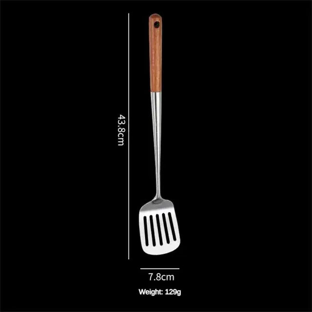 1. Wok Spatula Iron
2. Ladle Tool Set
3. Spatula for Stainless Steel Cooking
4. Kitchen Accessories