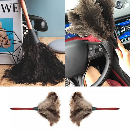 Anti-static Ostrich Natural Feather Brush Duster