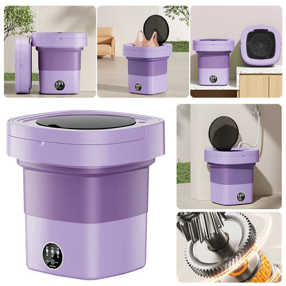 10 L Portable Washing Machine
IPX4 Waterproof Folding Washing Machine
Mini Small Washer for Apartment Laundry Camping RV Travel