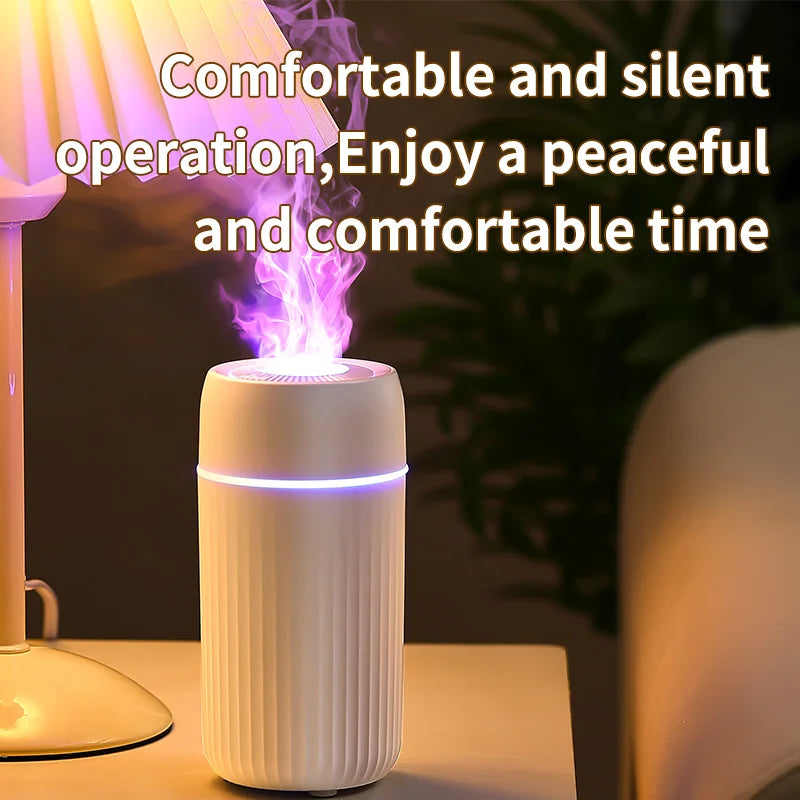 100ML Air Humidifier 2 mode Portable Mini USB Type-C Aroma Diffuser Mist Flame Colorful No Noise Humidifier