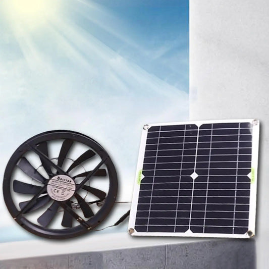 Solar Exhaust Fan Air Extractor 10 Inch Mini Ventilator