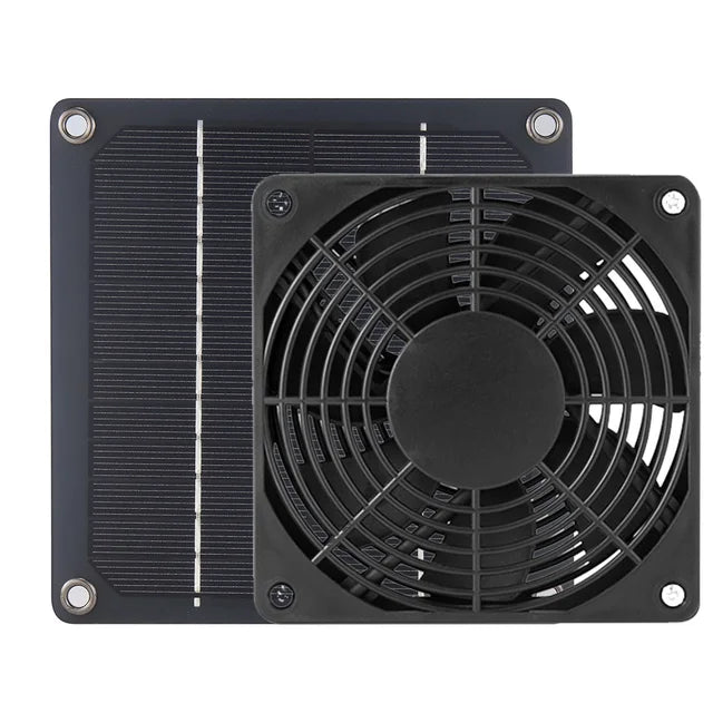 Solar Exhaust Fan 6 Inch Mini Ventilator 12V PV Panel Powered Fan Air Extractor for Dog Chicken House RV Greenhouse Fan