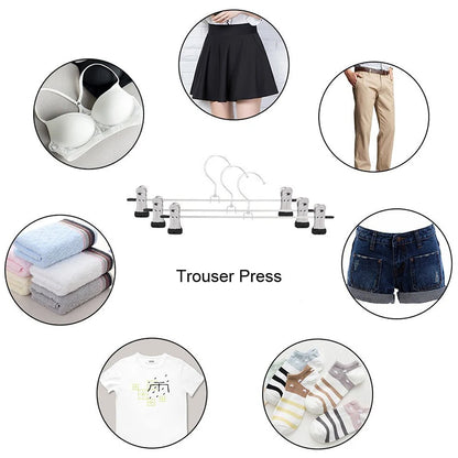 Pants Racks Wind Proof Multi-purpose Skirt Racks
Clothes Drying Trousers Wardrobe Clip Anti-slip Clothes Hanger