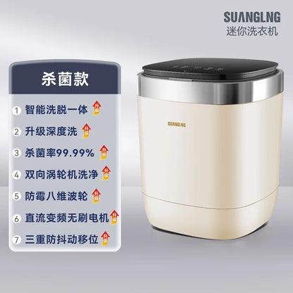 110V/220V Full-automatic Washing Machine with Dewatering Portable Small Household Appliances