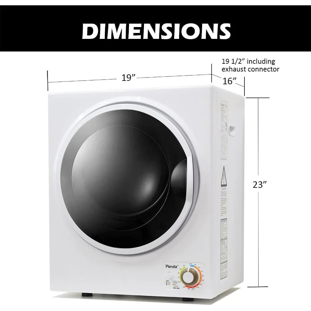 110V 850W Electric Compact Portable Clothes Laundry Dryer with Stainless Steel Tub Apartment Size.
