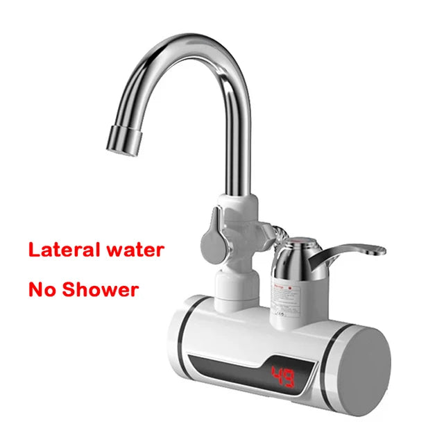 110V Electric Water Heater Tap Instant Hot Water Faucet Heater Cold Heating Faucet Tankless Instantaneous Water Heater 3000W. 

Electric Water Heater Tap