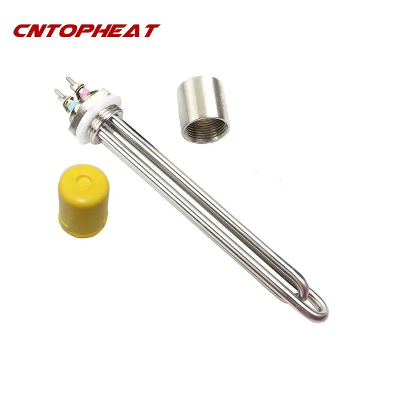 12v Heating Element DN25 Solar Water Heater Element Stainless Steel Immersion Water Heater With Cap.