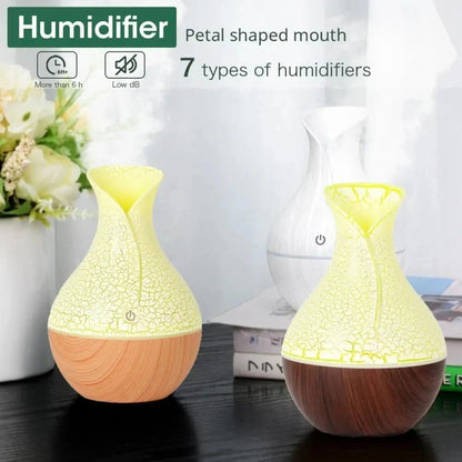 Wood Grain Humidifier Aroma Diffuser Atomizer USB Desktop Humidifier