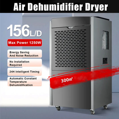 Industrial Commercial Dehumidifier
Intelligent Efficient Dehumidification 
Multi-protection Air Dryer
1-12H Timing.