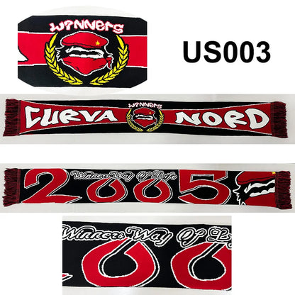 Winners Way of Life Curva Nord 2005 Scarf for Fans Double-faced Knitted US003