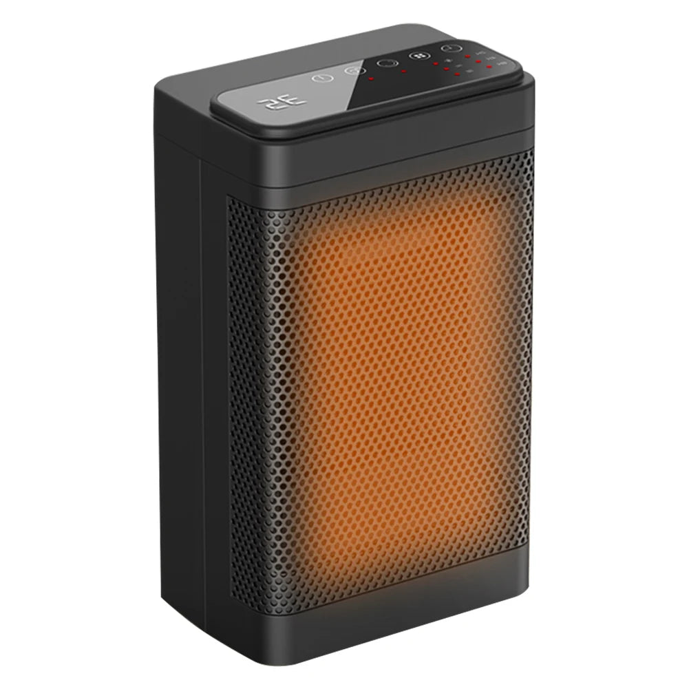 1500W Electric Mini Heater with Remote Control and Digital Display