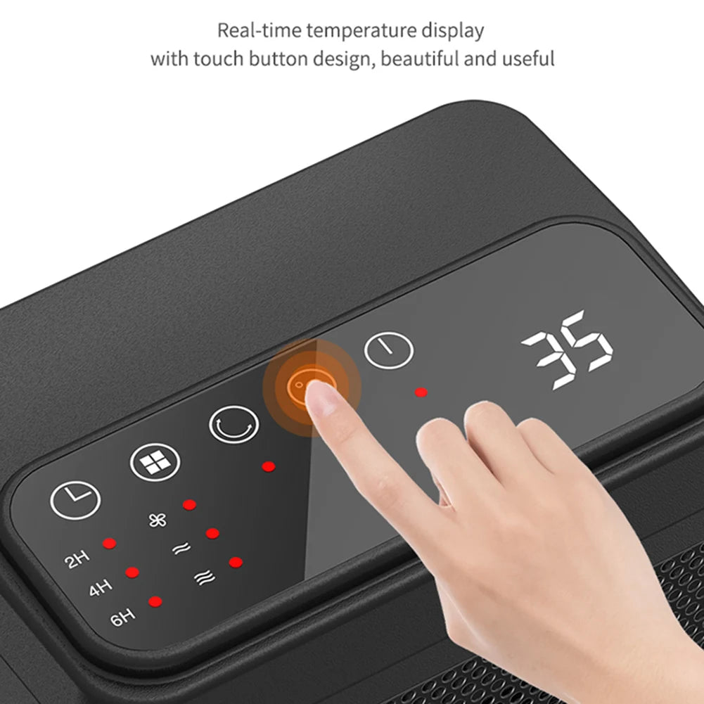 1500W Space Heater PTC Fast Heating Heating Stove
Remote Control Warmer Machine Temperature Digital Display
Office Room Desk