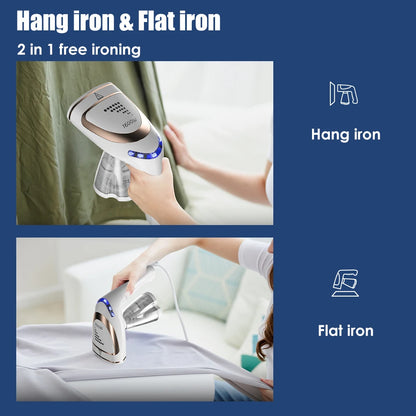 1600W Garment Steamer Steam Iron Handheld Portable Home Travelling For Clothes Ironing Wet Dry Ironing Machine 110v/220v.