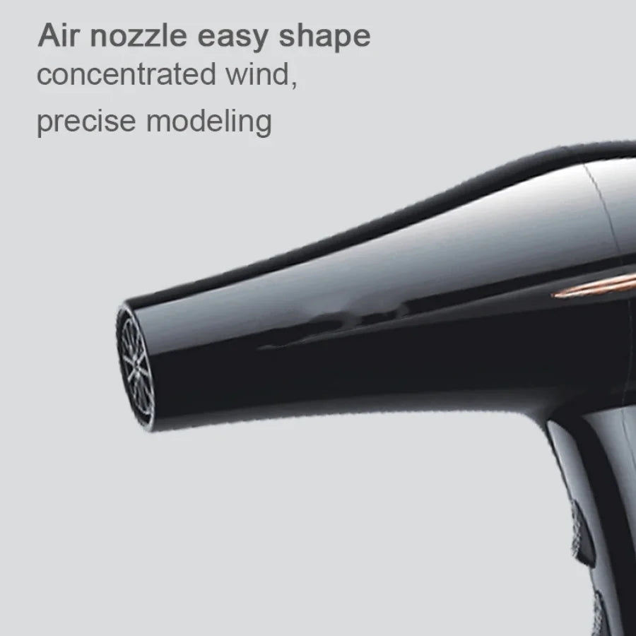1700W Negative Ion Hair Dryer with Motor, Quick Drying, High Speed, Low Noise, Temperature Control, Hair Care