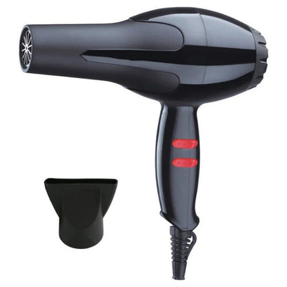 Professional High Power Hair Dryer with 5 Speed, Concentrator Attachment for Home, Black