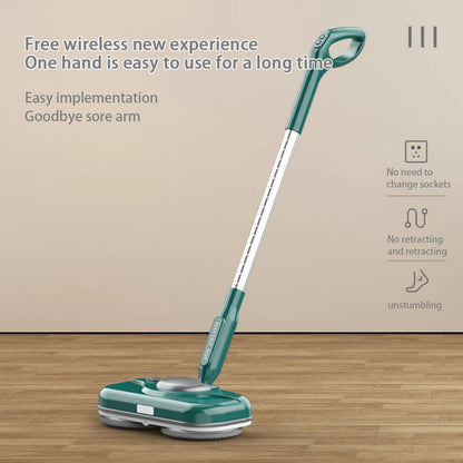 Household Handheld Wireless Floor Scrubber Rechargeable Mop - Integrated Sweeping and Mopping
