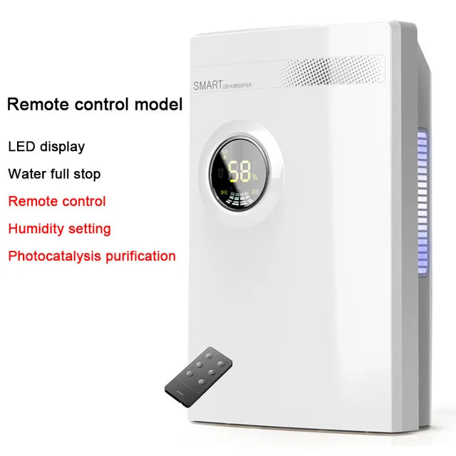 Household Dehumidifier Absorbent Air Dryer LED Display