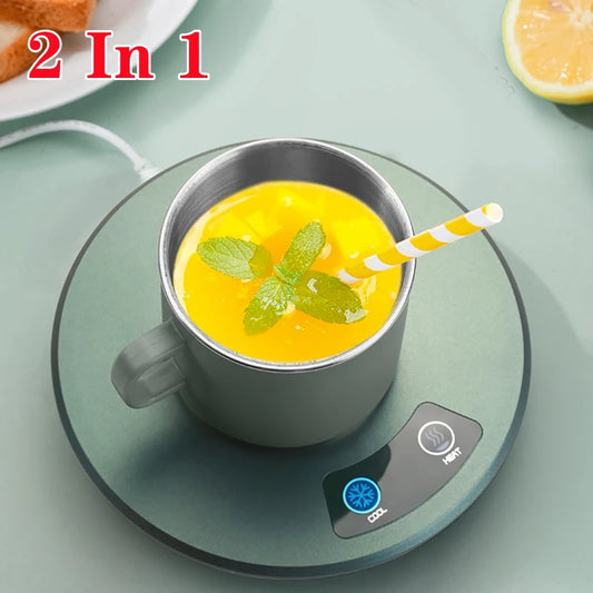 2 In 1 Cup Cooler Quick Coffee Mug Warmer Auto Cup Drink Holder
Dual-purpose Coaster