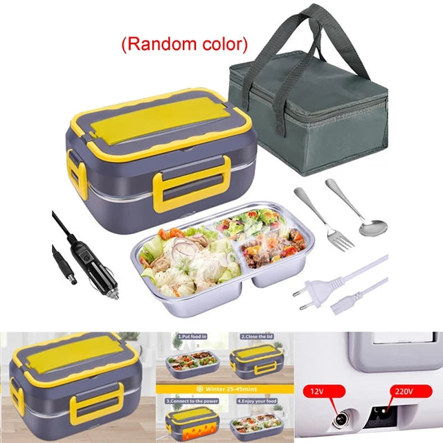 Car Home Electric Lunch Box
220V 12V 24V EU Plug
Heating Food Warmer Heater Container
Portable Office Travel Set