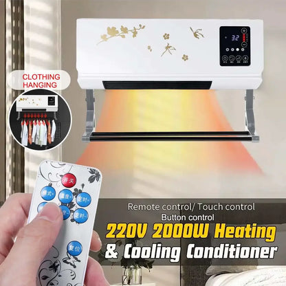 2000W Wall Mounted Electric Air Conditioner Heater Fan