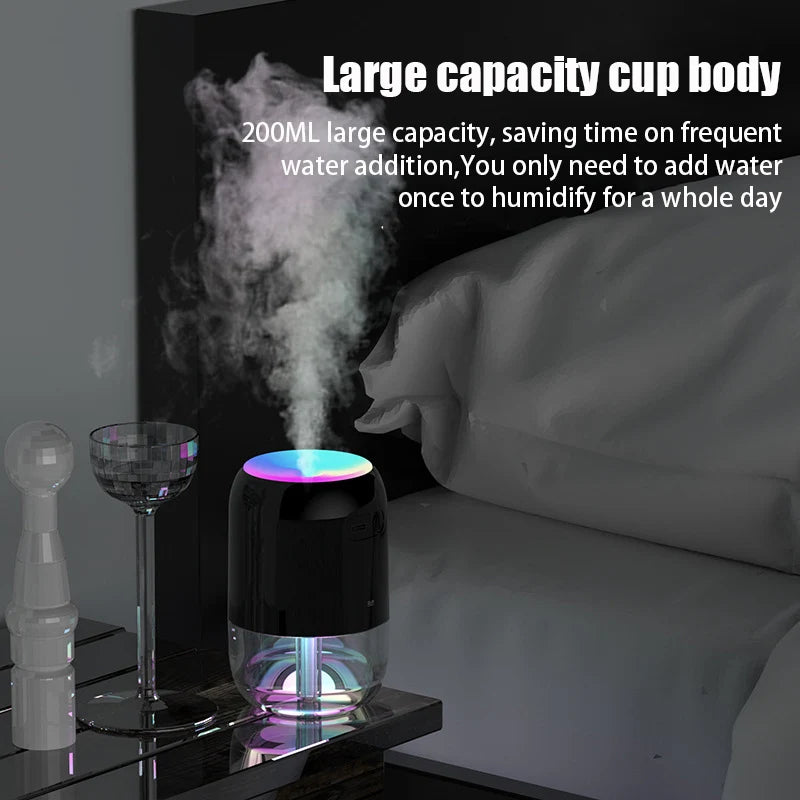 200ML Colorful Cup Air Humidifier Mini Home Fragrance Diffuser