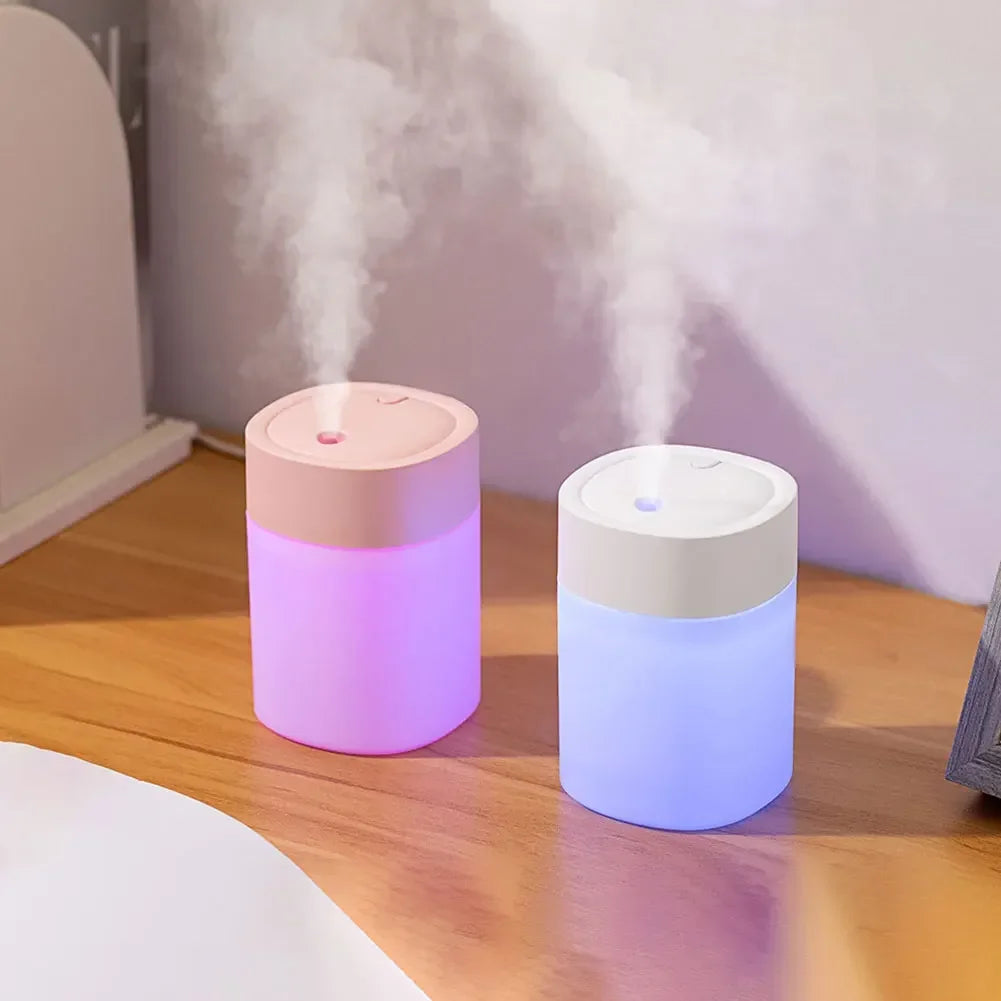 200ml Mini Air Humidifier with Night Light Essential Oil Diffuser