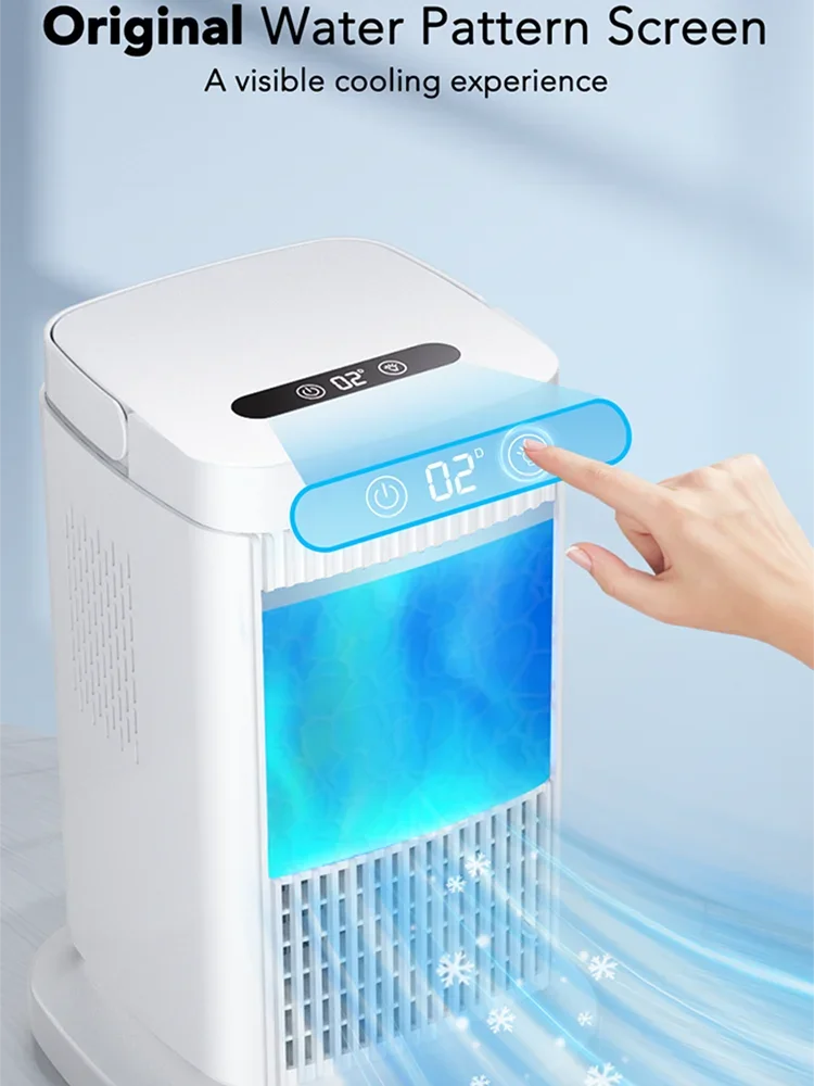 2023 New Portable Mini Air Conditioner Electric Fan Semiconducutor Refrigeration Air Cooler for Room Home Silent Cooling Fan.