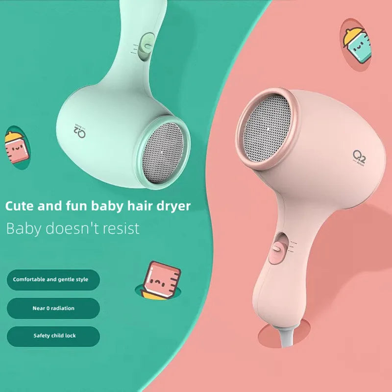 2023 Children's Hair Dryer Baby Silent Constant Temperature Negative Ion Baby Fart Electric Hair Dryer