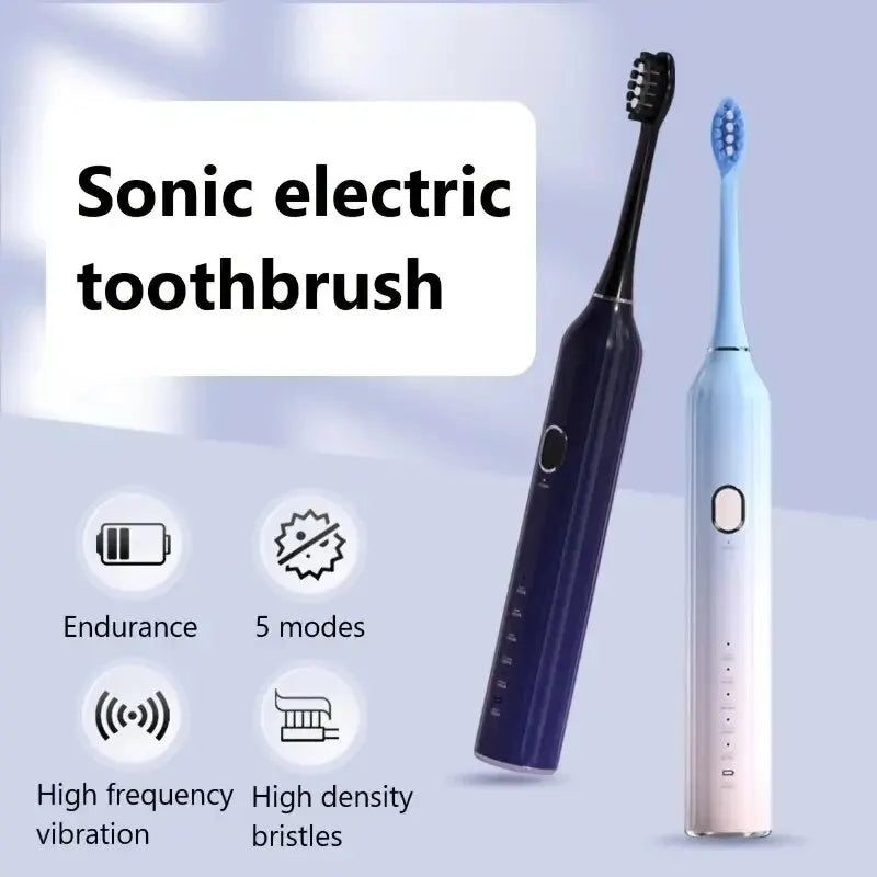 2024 New Electric Toothbrush IPX7 Waterproof Smart Sonic Brush Ultrasonic Whitening Teeth Tooth Brush