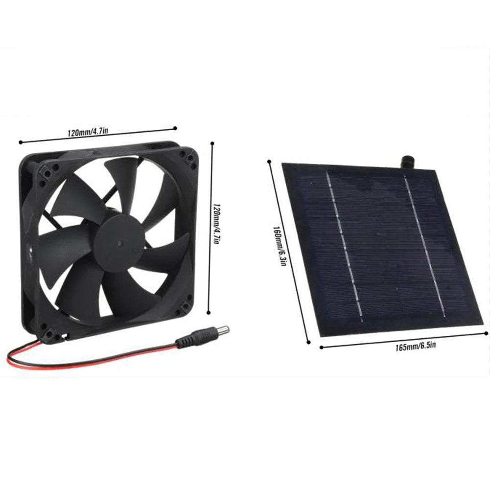 Solar Panel Exhaust Fan Air Extractor Mini Ventilator Solar Panel Powered Fan