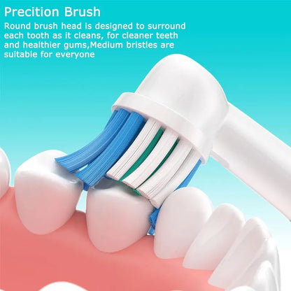 Replacement Toothbrush Heads Compatible with Oral-B Braun