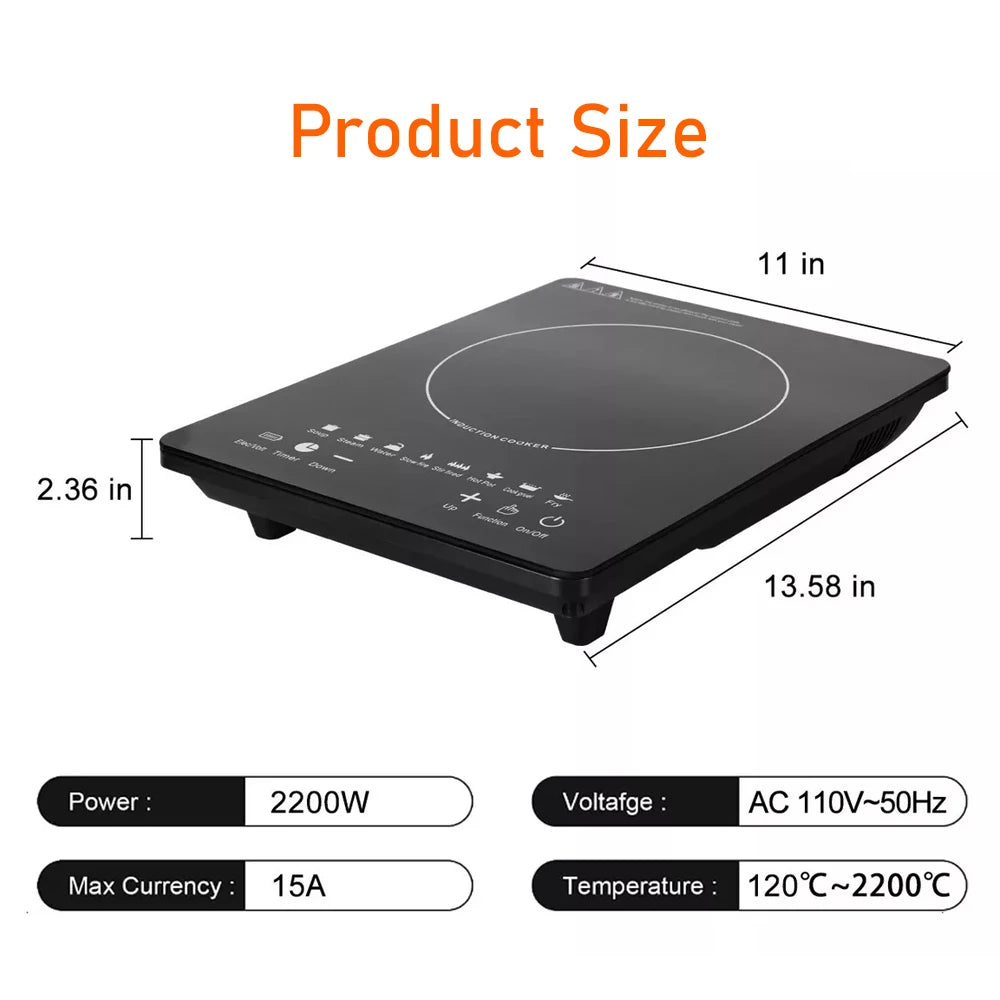 2200W Induction Cooker
Household Smart Cooker
New Round Small Stove
Energy-Saving Hot Pot
Integrated Battery Stove
Company Stove