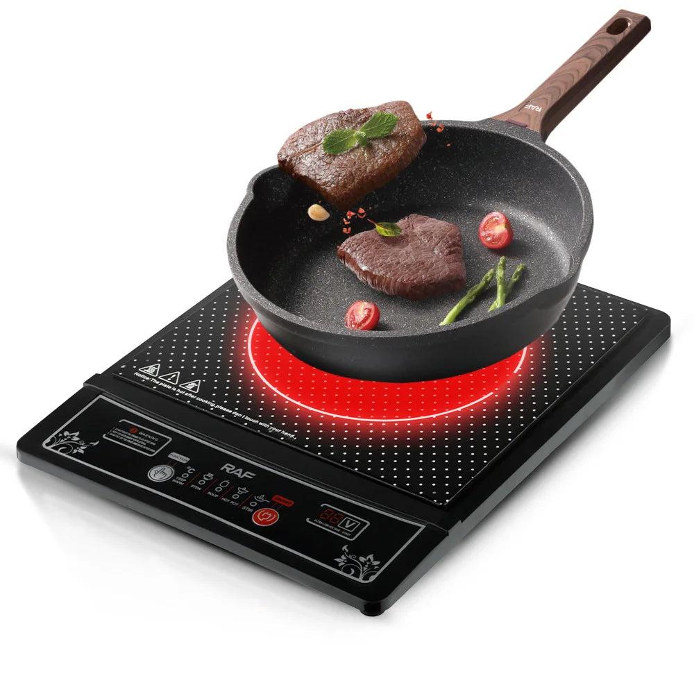 220V Smart Induction Cooker with Ceramic Panel Waterproof
