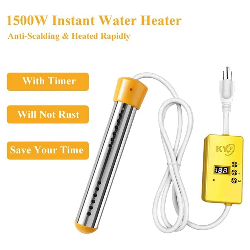 Electric Heater Boiler Water Heating Elements Portable Immersion Suspension Bathroom Swimming Pool