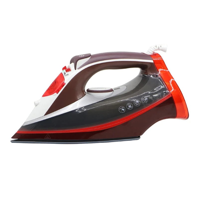 2600W Electric Steam Iron for Garment Generator Clothes Laundry Brush T8DF.