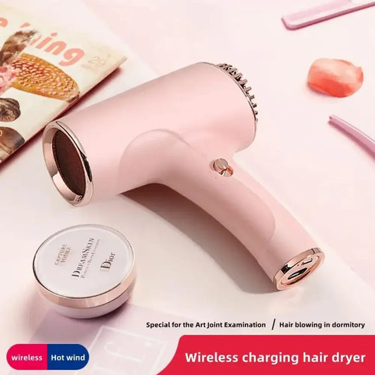 2600mA Hair Dryer USB Charging Wireless Portable Student Dormitory For Art Students Examination Drawing And Painting Dry Quickly.