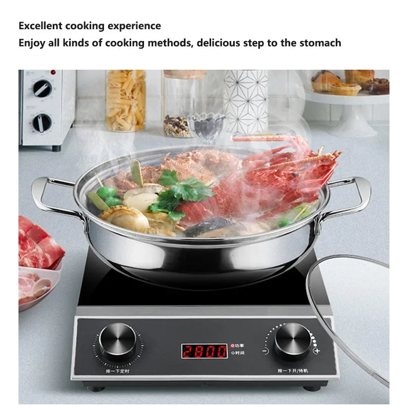 2800W High-Power Induction Cooker
Household Intelligent Frying Battery Furnace