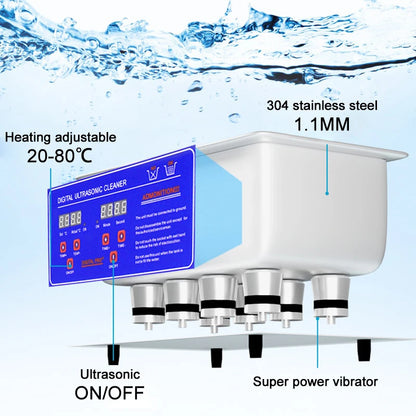 2L 6L Double-Frequence Digital Portable Ultrasonic Cleaner
