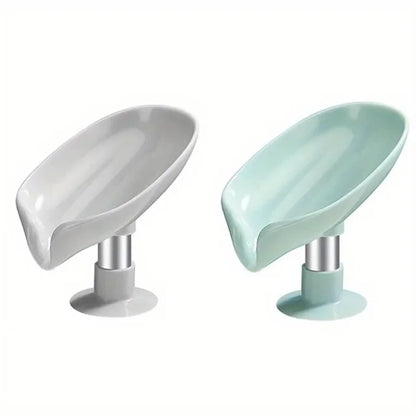 Drain Soap Holder Leaf Shape Soap Box Suction Cup Tray
Shower Sponge Container Kitchen Bathroom Accessories