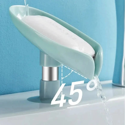 Drain Soap Holder Leaf Shape Soap Box Suction Cup Tray
Shower Sponge Container Kitchen Bathroom Accessories