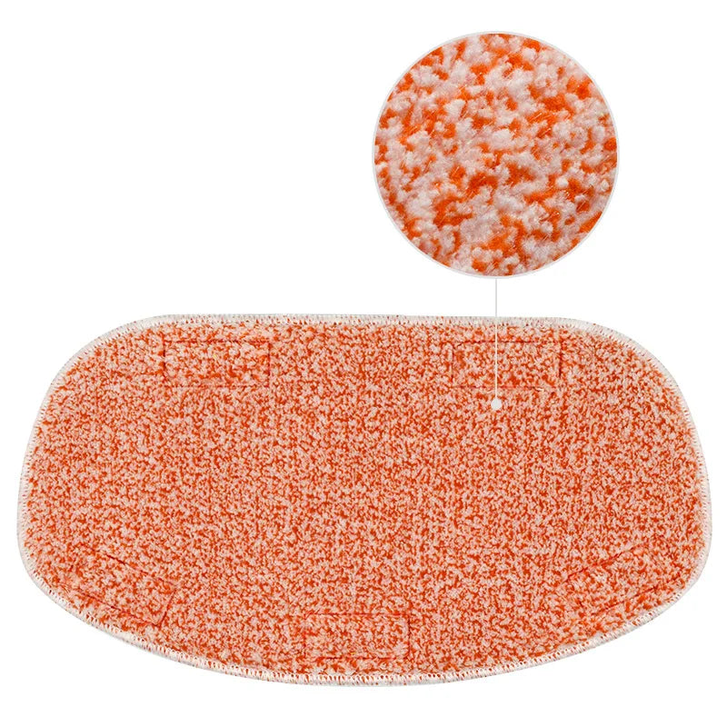 2pcs Mopping Cloth For Leifheit Cleantenso Steam Cleaner
Steam Broom Wiper Cover Cleaning Mop Cloths Orange Pad