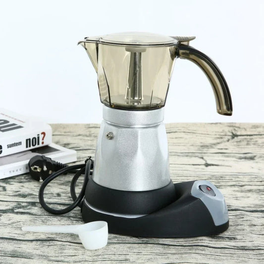 3/6 cup Electric Moka Pot
Electric Espresso Maker
Portable Aluminum Cafeteira